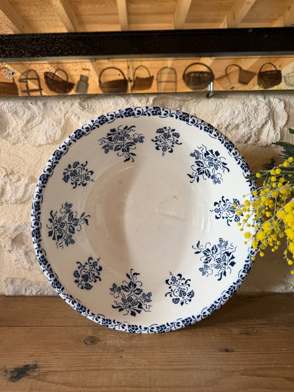 Ironstone salad bowl