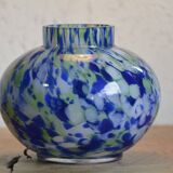 Blue and green ball vase