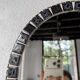 Oval ceramic mosaic mirror from the 50s/60s.