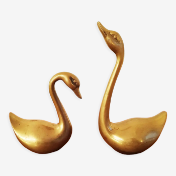 Brass swans