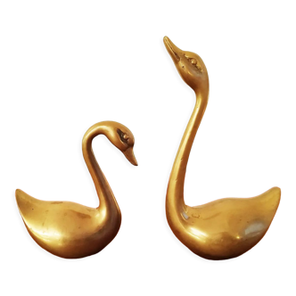 Brass swans