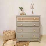 Vintage khaki chest of drawers