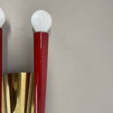 rare minimalist 32cm Brass Theatre Wall Light Sconce, Italy 1950s