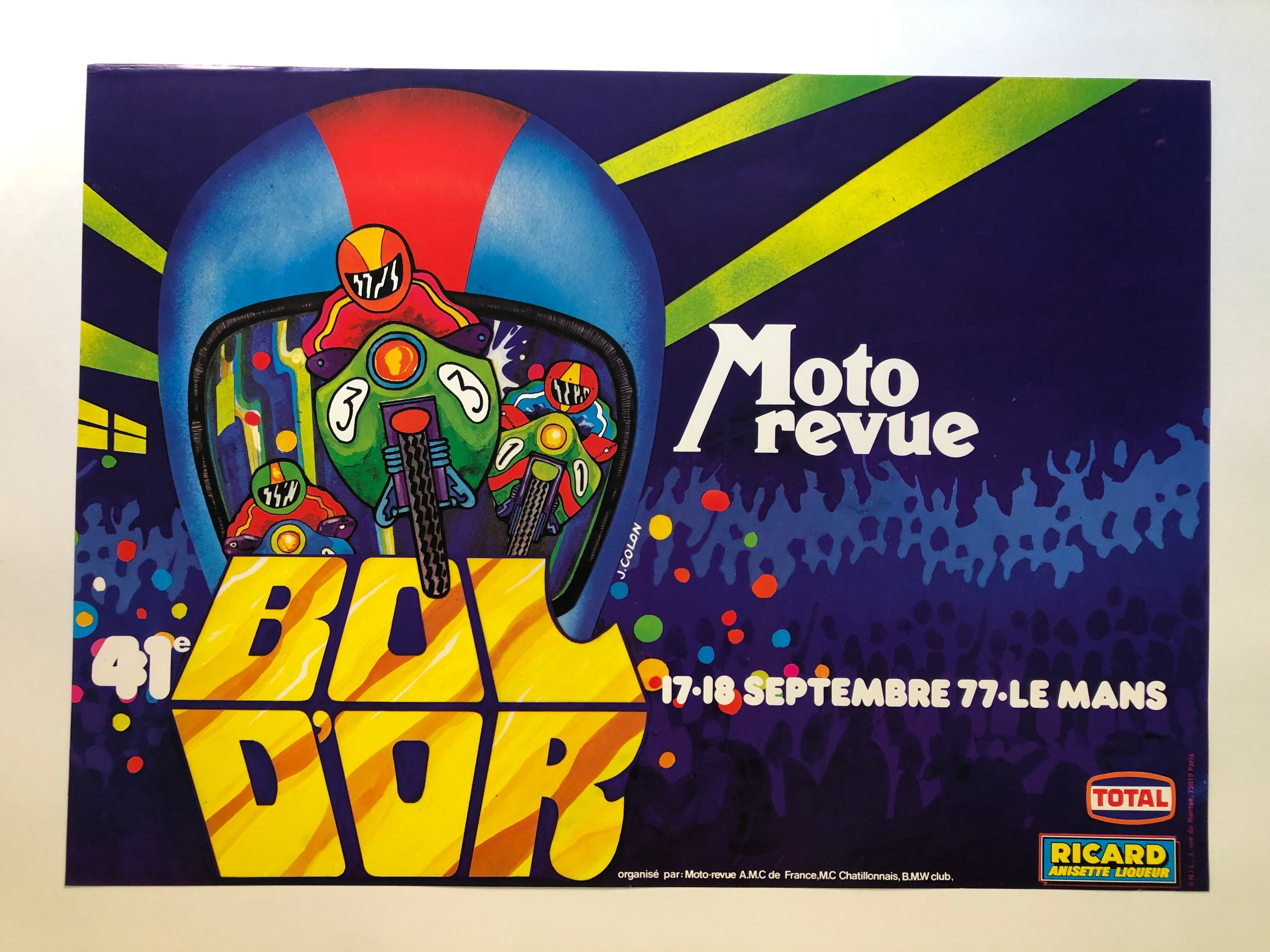 Original poster 41st Bol d'Or Le Mans 1977