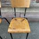 4 vintage 60s school chairs
