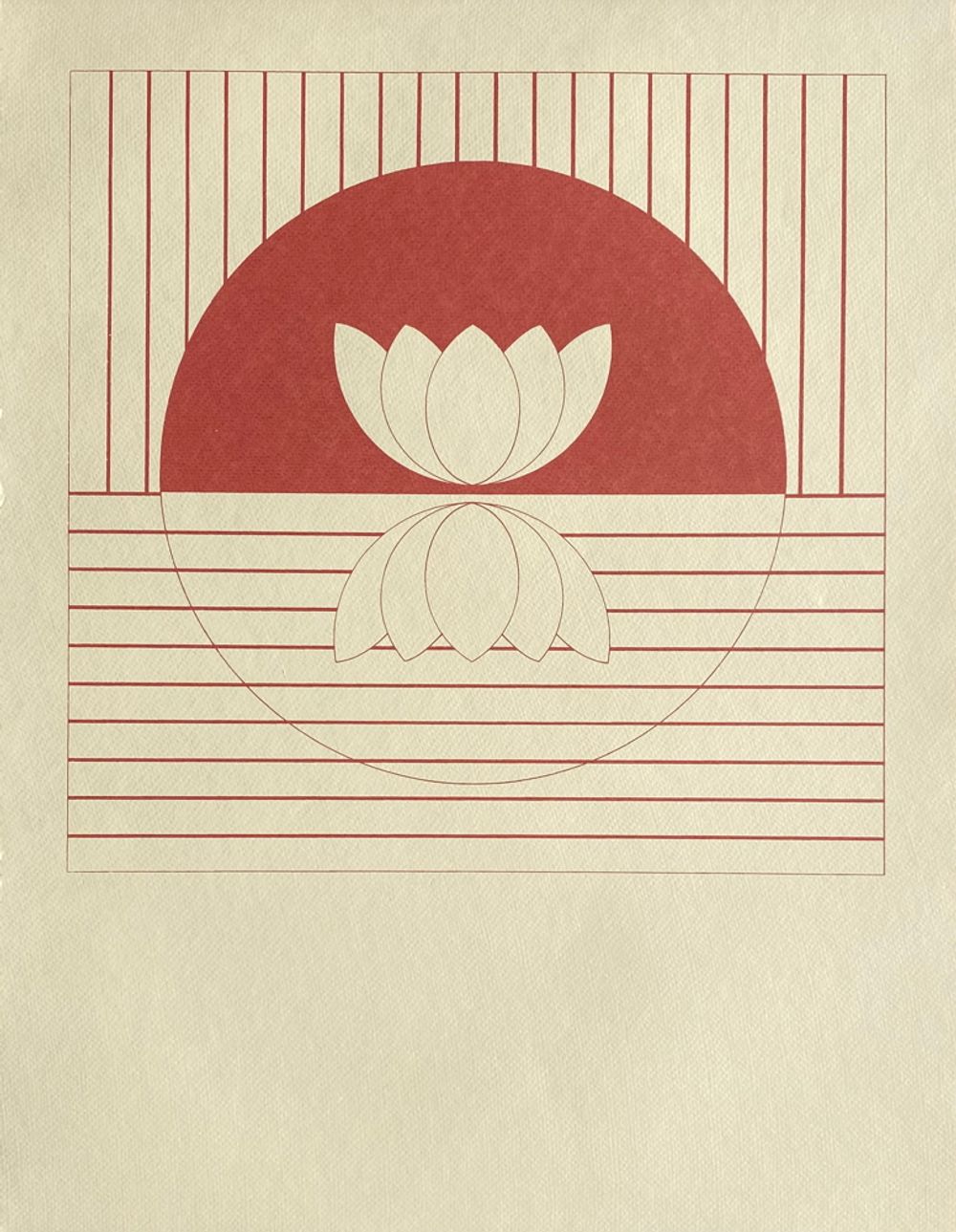 Water lilies Screen printing 1981