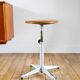 Industrial workshop stool, Made in France, adjustable height, 1970
