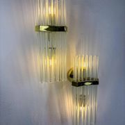 Paire de lampes murales de Sciolari pour Lightolier, vers les années 1970, Italie.