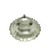 Art Deco platter, silver, Poland, 1950s.