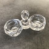 Saleron of table in crystal of saint louis star decoration