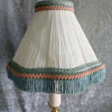 Antique lamp in bronze and ceramic