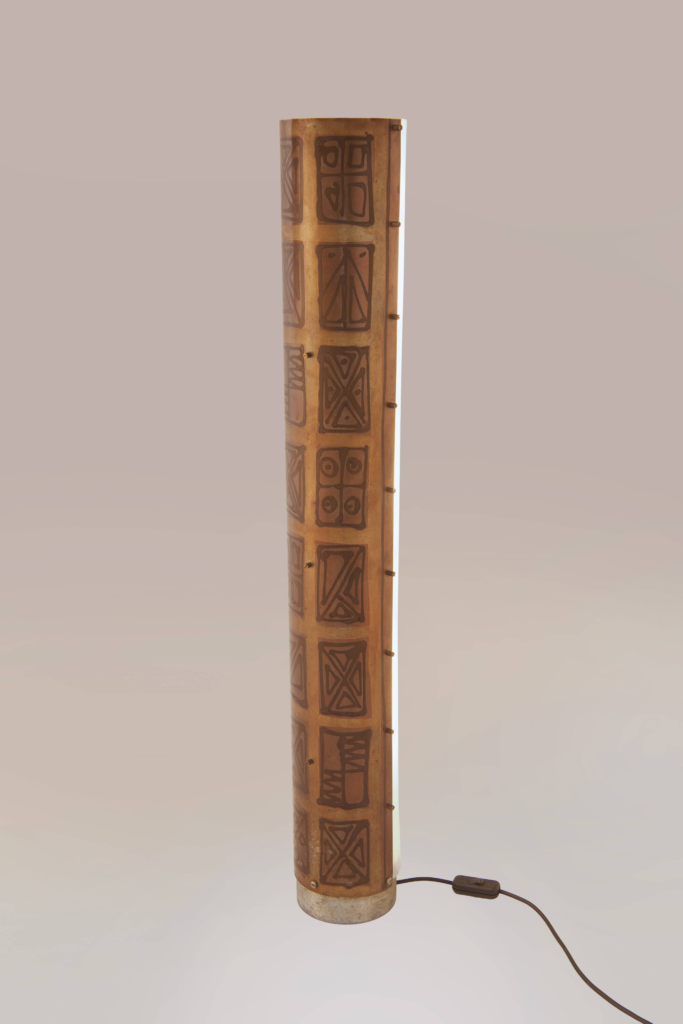 Lampadaire brutaliste italien