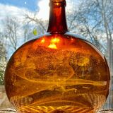 Dame-jeanne ancienne ambrée 4-5L
