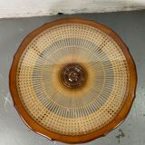 Chippendale Coffee Table in Wood, Canning and Glass