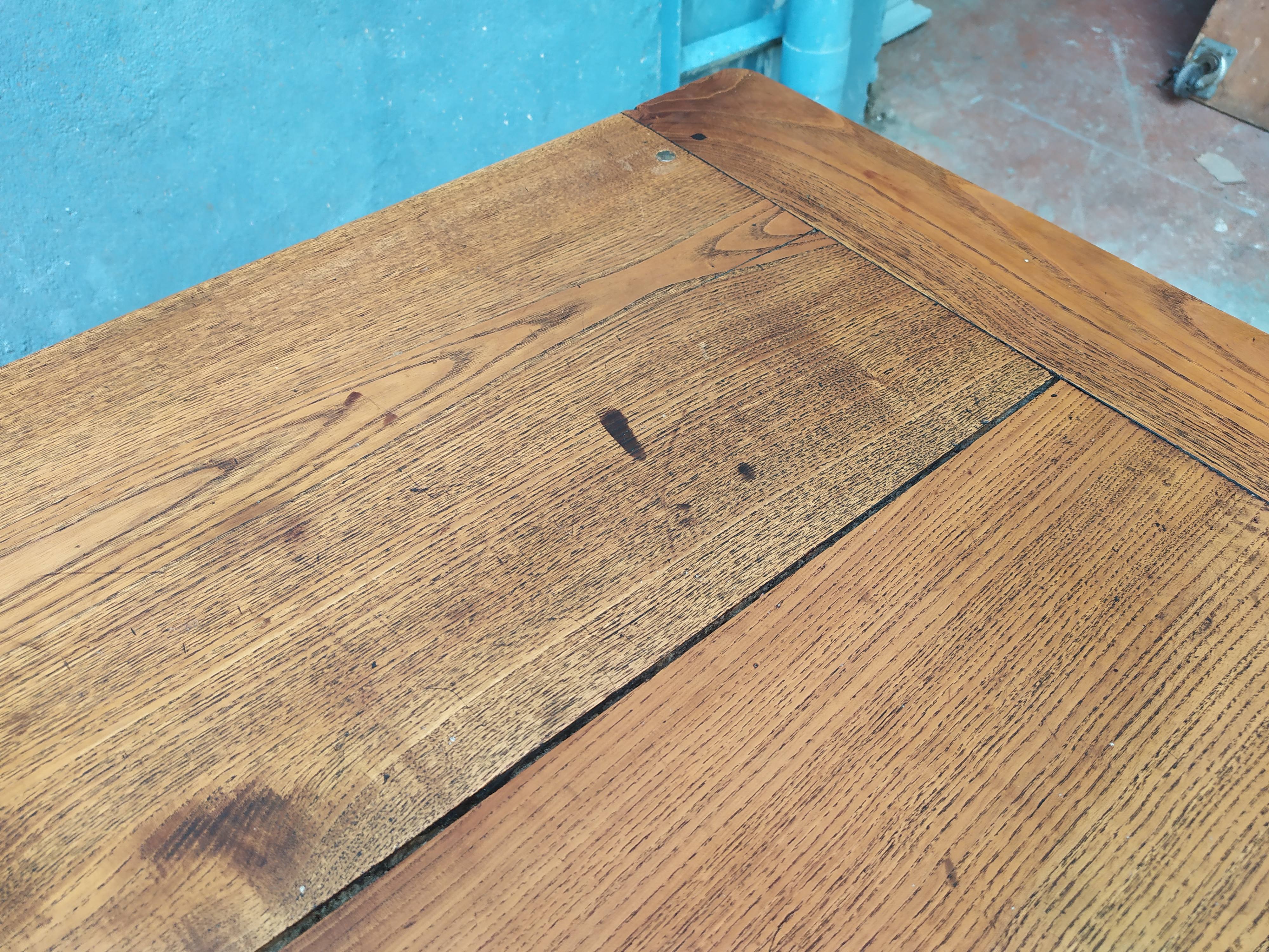 Table de ferme en chêne