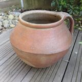 Terracotta flower pot with handle 30s 40s