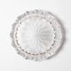 Vintage Heavy Cut Glass Ashtray, Large Round Mid-Century Accessory