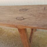 Natural wood farm bench