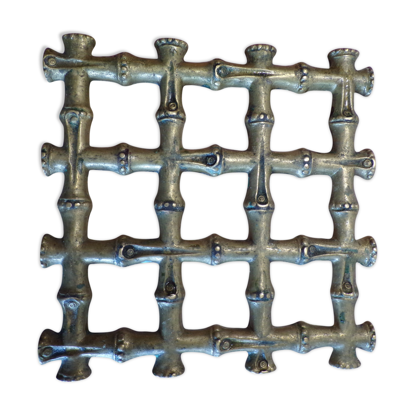 Brass bamboo imitation flat bottom