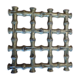 Brass bamboo imitation flat bottom