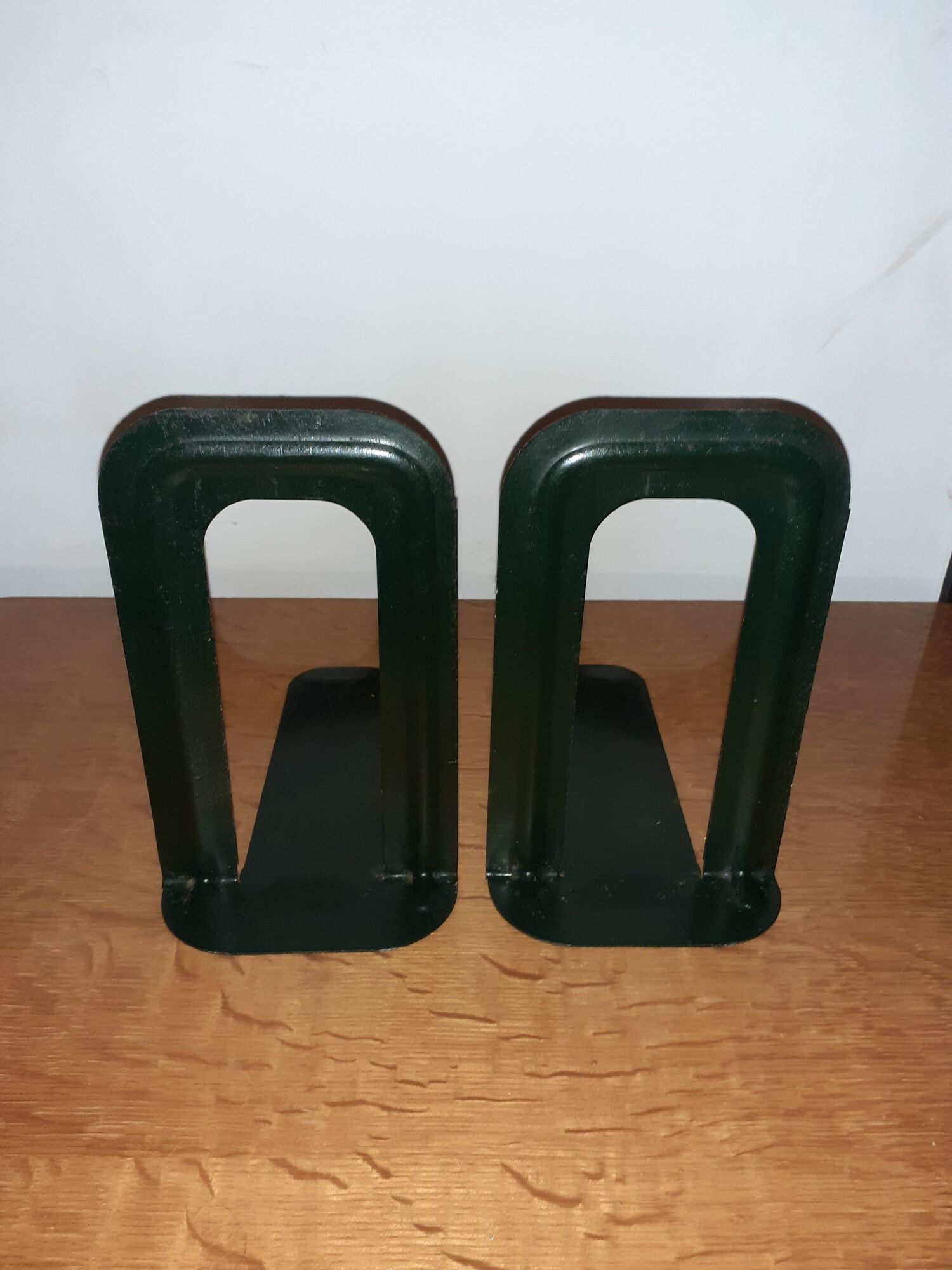 Pair of Ravel Clamart book clamp backs industrial sheet metal
