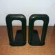 Pair of Ravel Clamart book clamp backs industrial sheet metal