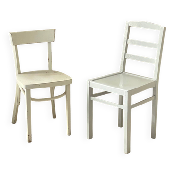 Pair of vintage bistro chairs