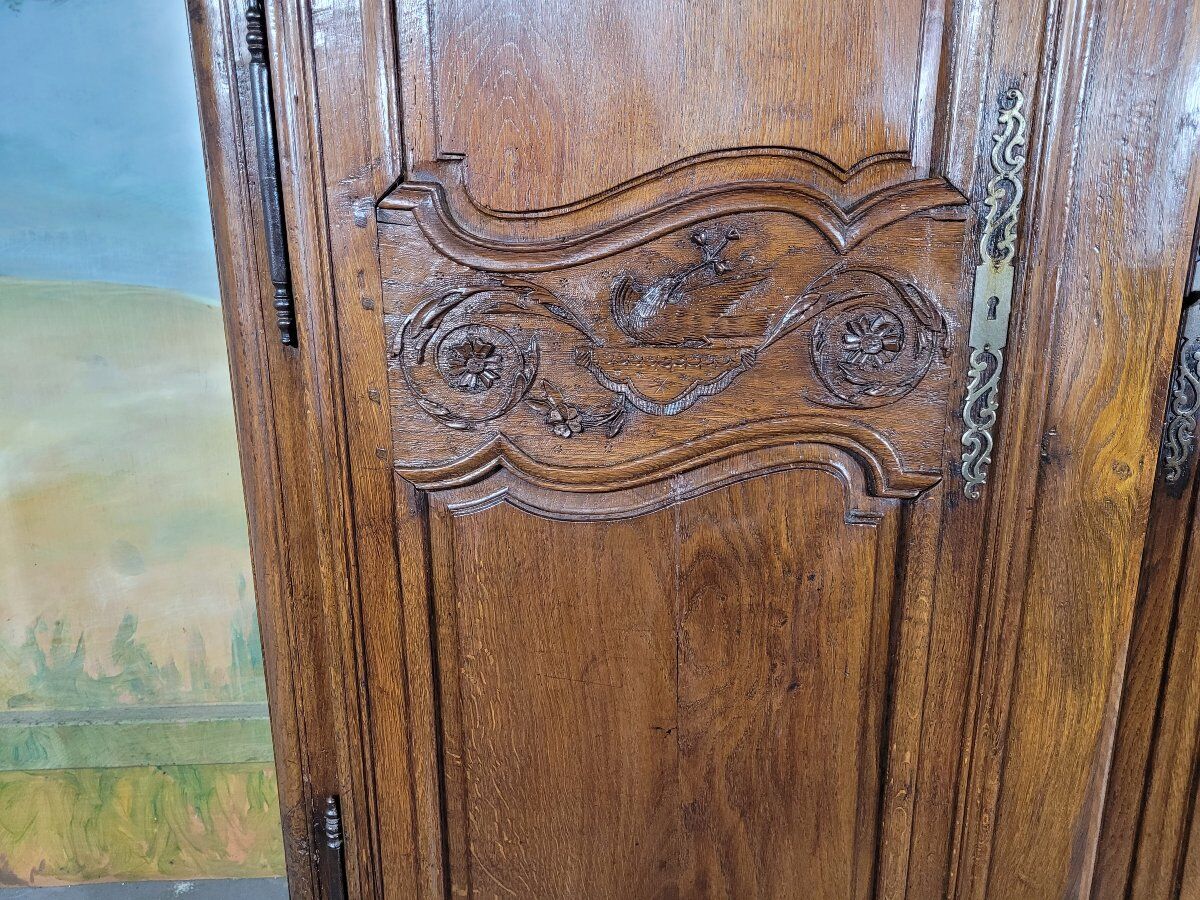 Armoire Louis XV en chêne