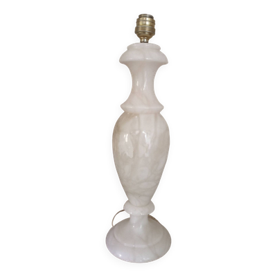 Pied de lampe balustre en albâtre 48 cm