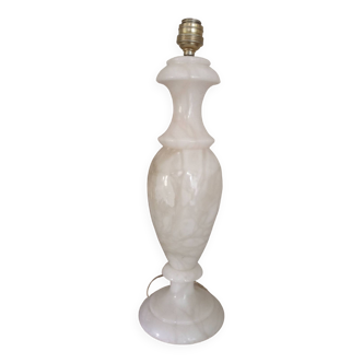 Pied de lampe balustre en albâtre 48 cm