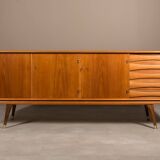 Enfilade en teck par Sven Andersen, Norvège 1950