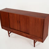 Teak highboard, Danish design, 1970s, production: Denmark