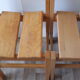 Series of 6 vintage chairs in solid pine 1960