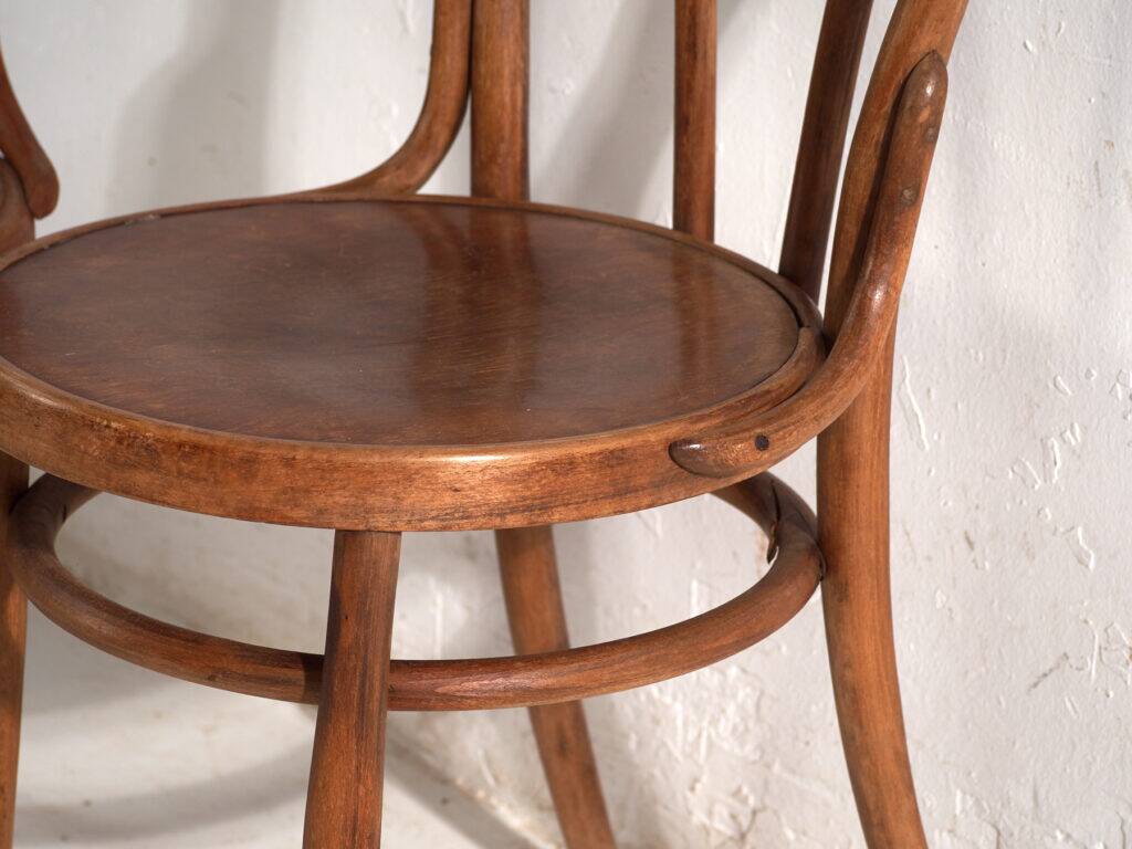 Antique bentwood Thonet chairs – Central Europe, circa 1930 #9 – Set of 2 pieces