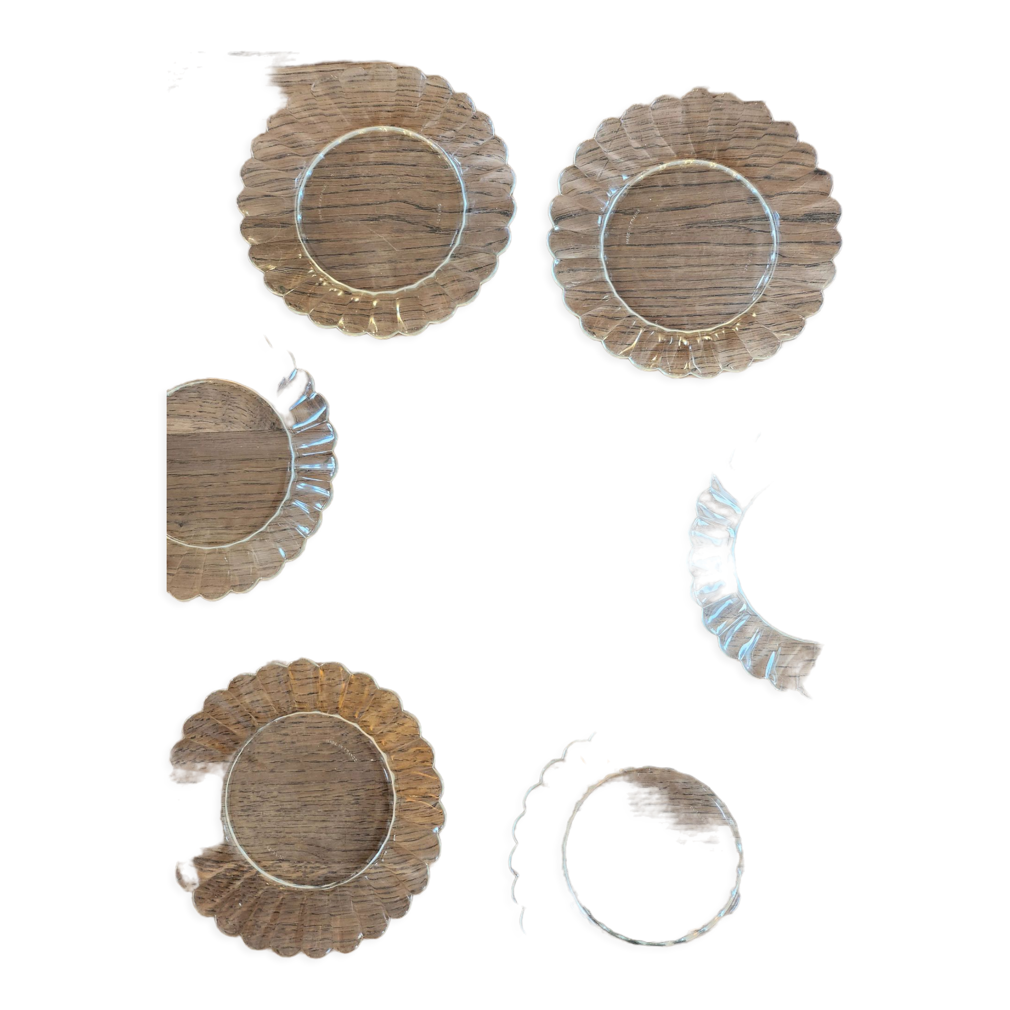 7 dessert plates Duralex Marguerite