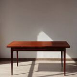 Vintage teak and afromosia dining table – extendable Scandinavian design