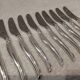11 silver-plated dessert knives by Christofle, Duo model, 18cm