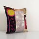 Vintage embroidered cushion cover 46x46 cm