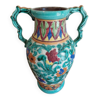 Large earthenware vase from monaco cerart 1950 1960