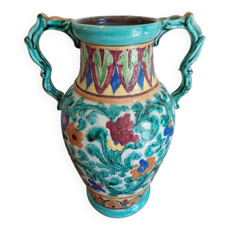 Large earthenware vase from Monaco Cerart 1950 1960
