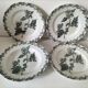 4 ironstone plates A. Lebacqz & M. Bouchart Richelieu model