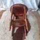 Wooden and cane serving trolley