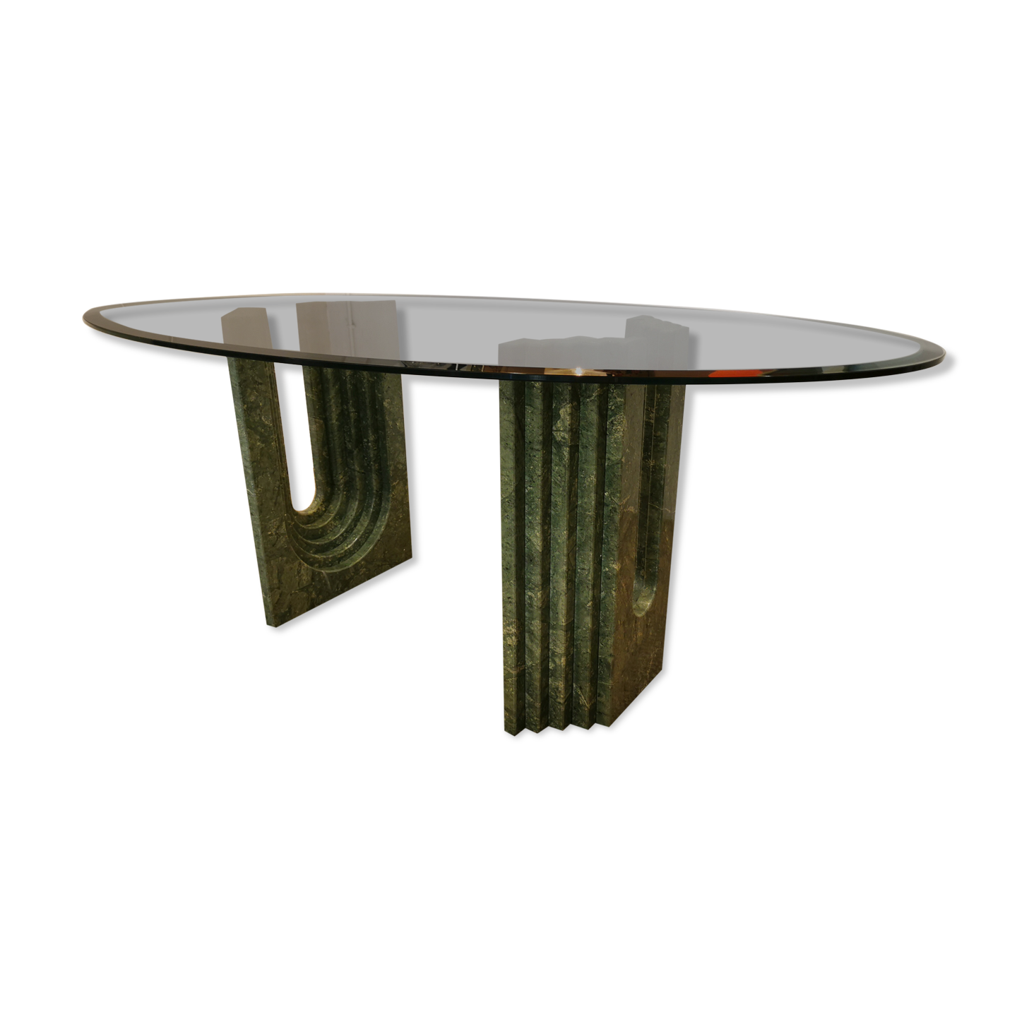 Marble and glass dining table Carlo SCARPA for CATTELAN Italia circa 1970