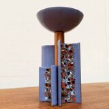 Vintage enamel candlestick