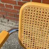 Set of 4 Cesca chairs model B64 with armrests Cesca Marcel breuer design