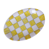 Vintage oval serving dish from Salins, Cambridge model, in porcelain