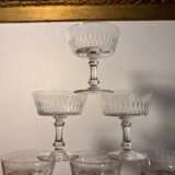 Baccarat and Meisenthal cut glasses 8p.