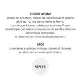 "Initial" SPOT x ATOME lamp pair in ceramic - 2026 (Royal blue)