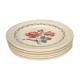 Set of 6 flat plates Digoin Sarreguemines CANNES