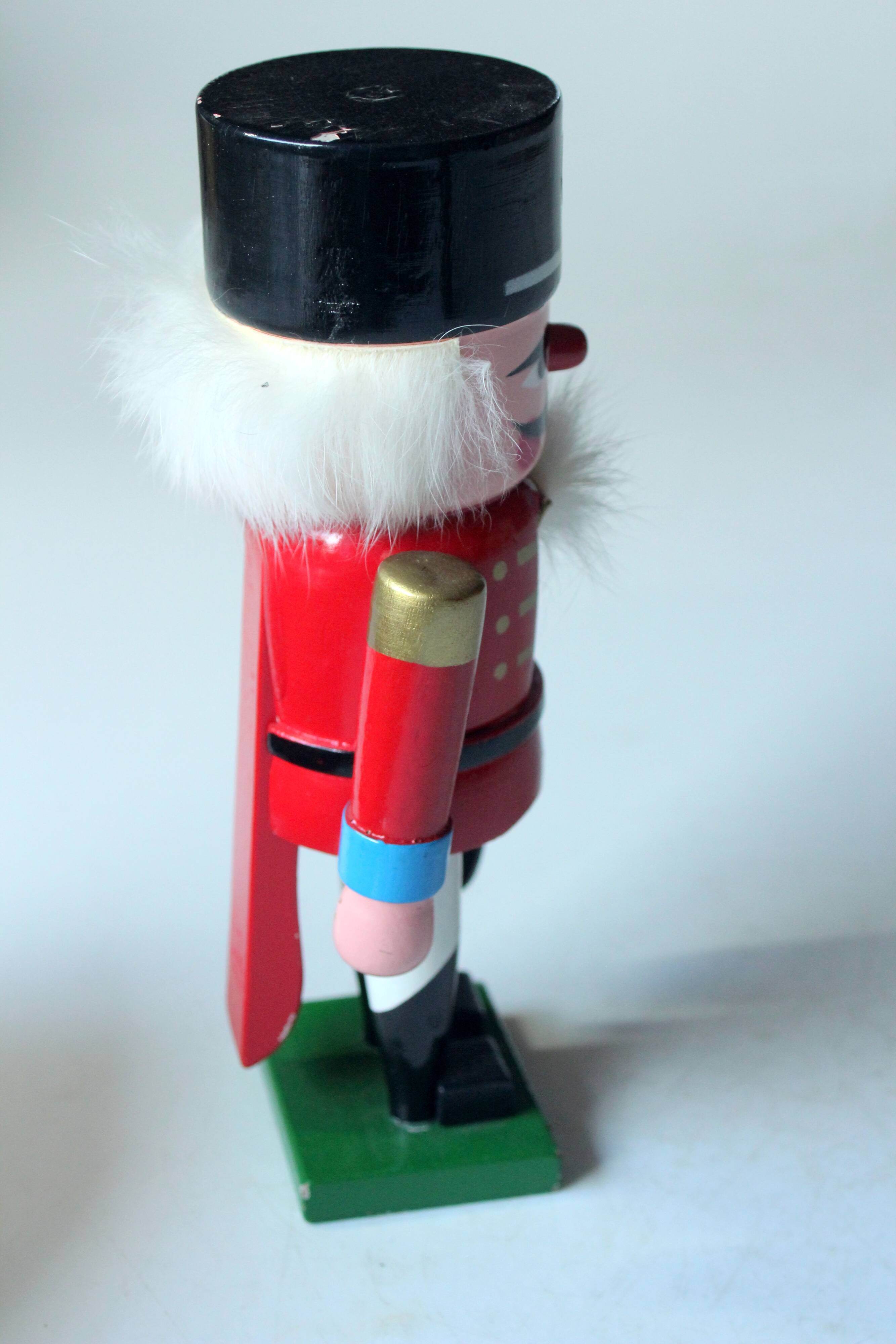Wooden handmade nutcracker, vintage from the 1970s